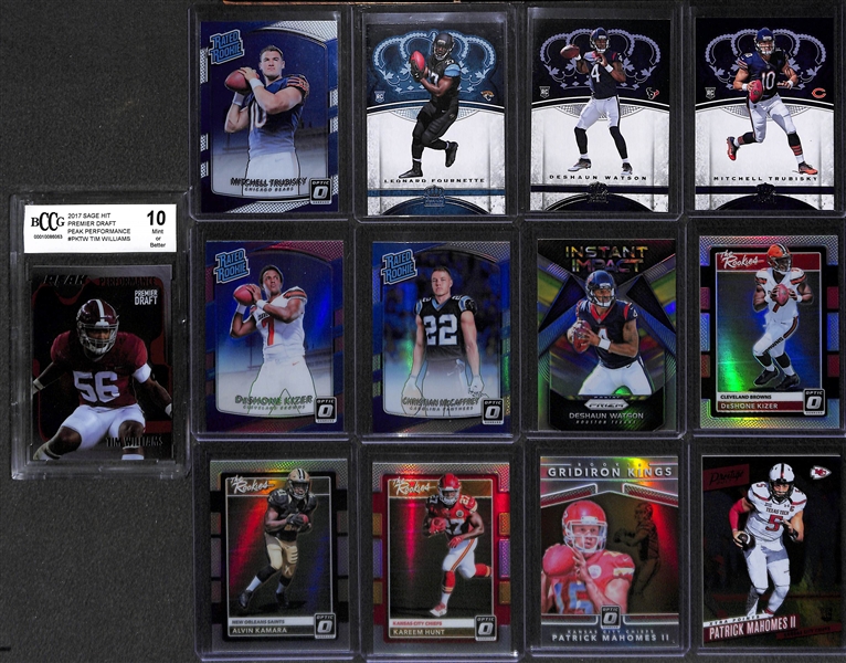 Two 2 Row Boxes Of Football Base & Star Cards
