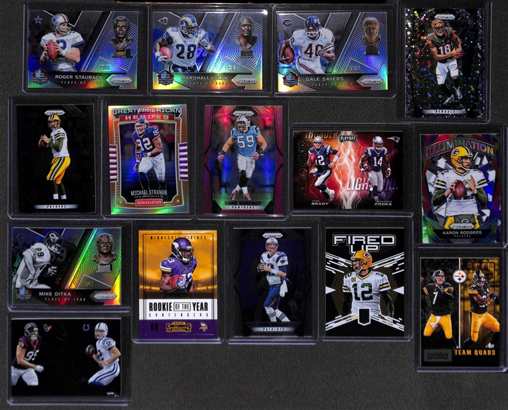Two 2 Row Boxes Of Football Base & Star Cards
