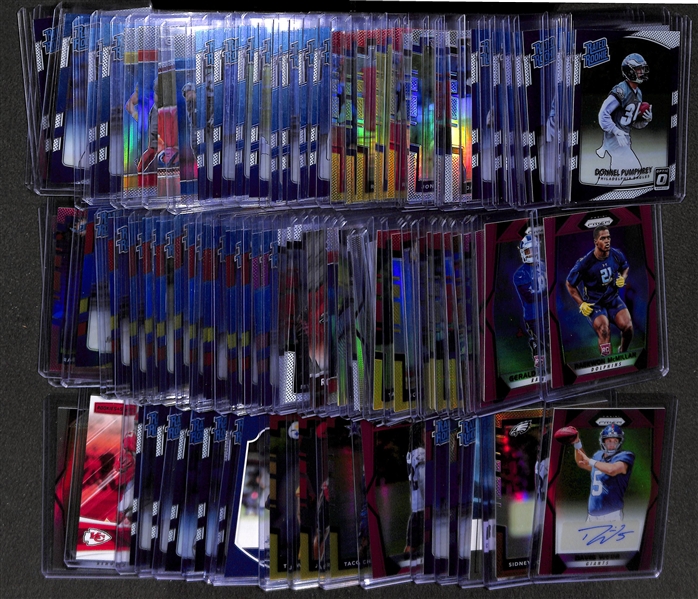 Lot Of 92 Football Autos/Numbered/Refractor Cards w. Patrick Mahomes