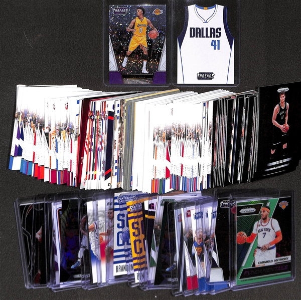 Large Lot OF Basketball Stars/Autos/Numbered Cards w. Curry