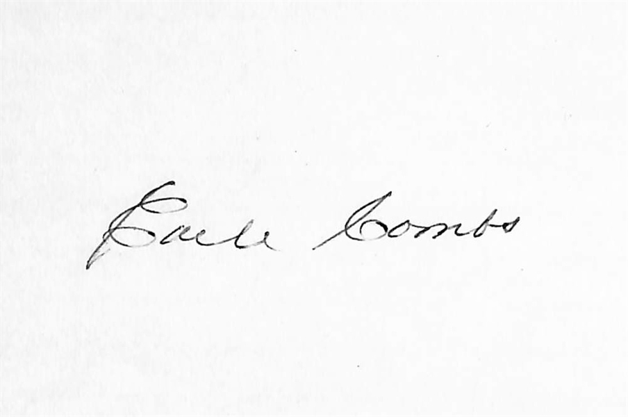 2017 Historic Autographs Line-Ups Booklet Card w/ an Exceptional Babe Ruth Autograph #ed 1/2 (Also includes Joe McCarthy, Earle Combs, and Ben Chapman)