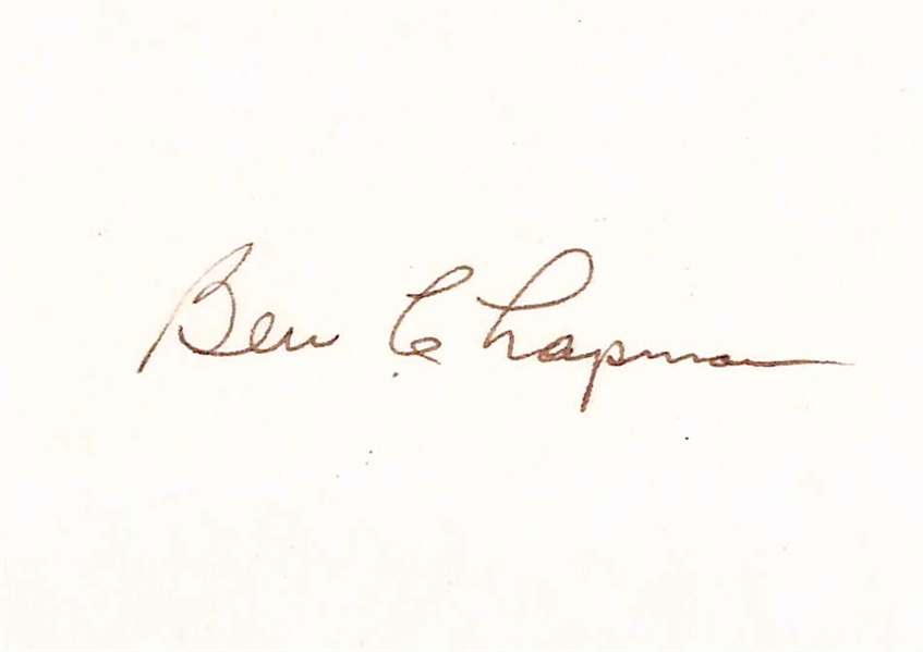 2017 Historic Autographs Line-Ups Booklet Card w/ an Exceptional Babe Ruth Autograph #ed 1/2 (Also includes Joe McCarthy, Earle Combs, and Ben Chapman)