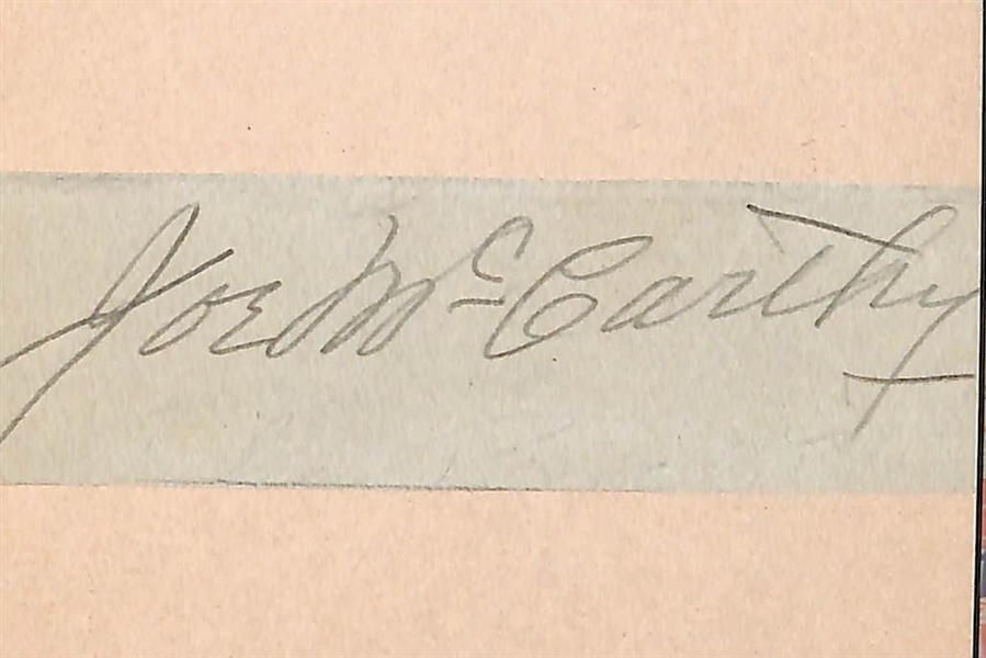 2017 Historic Autographs Line-Ups Booklet Card w/ an Exceptional Babe Ruth Autograph #ed 1/2 (Also includes Joe McCarthy, Earle Combs, and Ben Chapman)