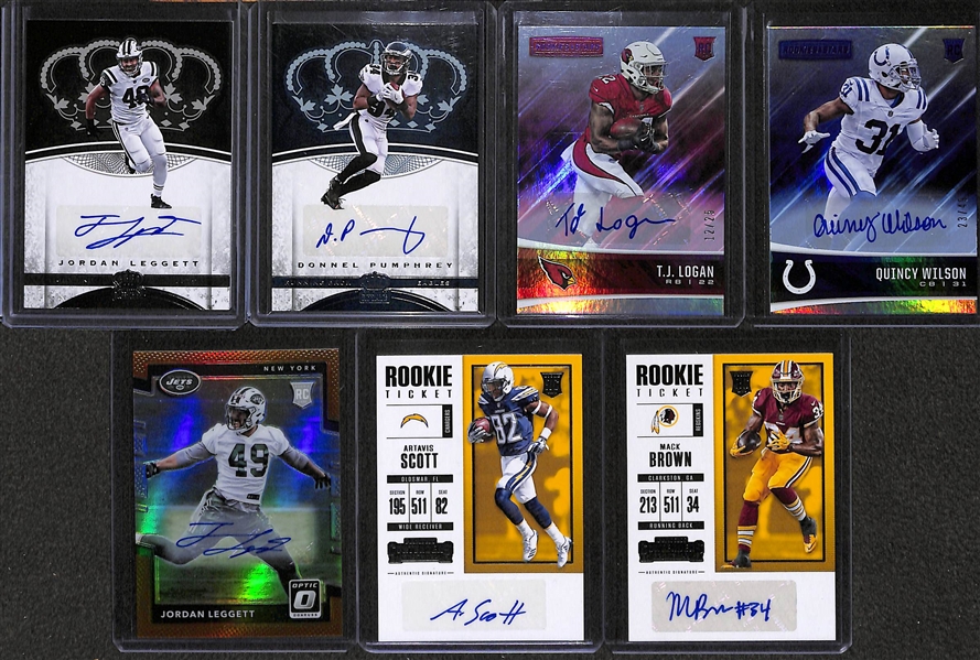 Lot Of 20 Football Autograph Cards w. Bill Parcells