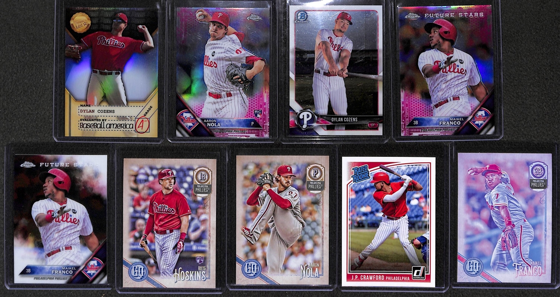 Lot Of 21 Phillies Auto & Parallel Cards w. Moniak & Crawford