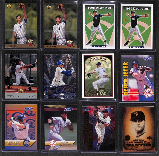 Lot of 90+ Derek Jeter Cards Including 5 RC & Many Rare Insert Cards