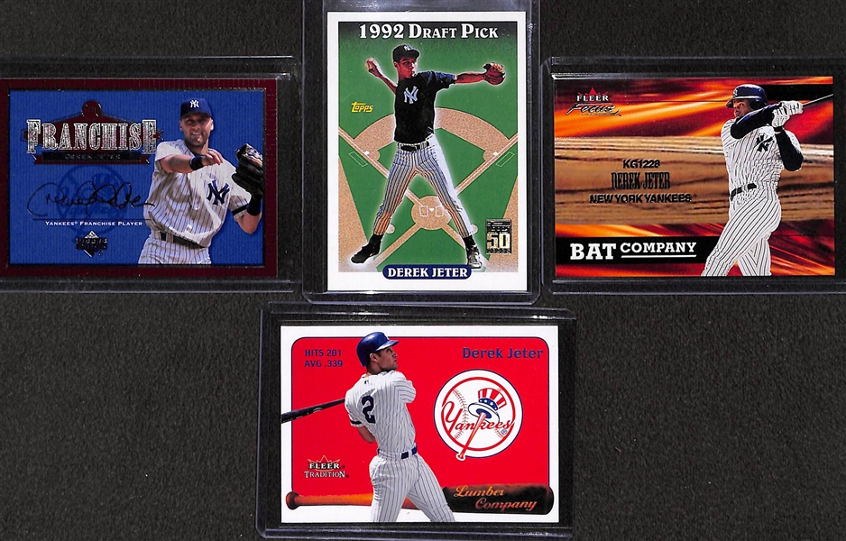 Lot of 90+ Derek Jeter Cards Including 5 RC & Many Rare Insert Cards