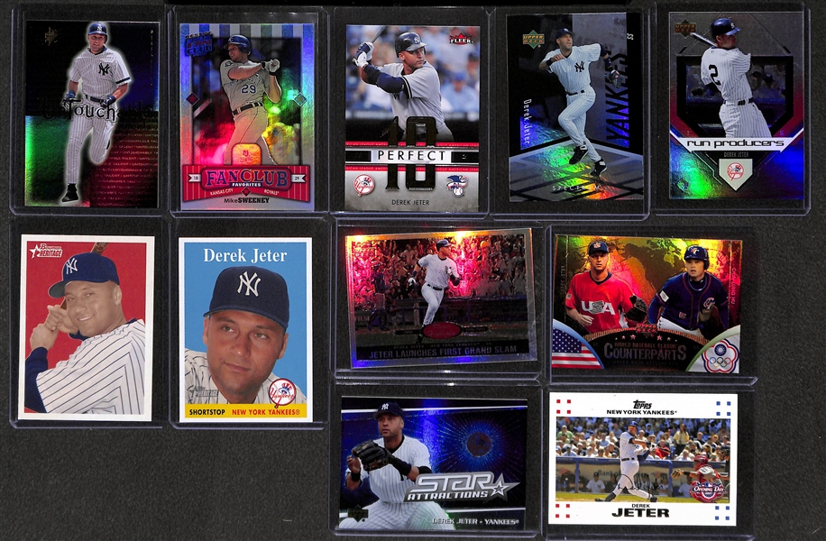 Lot of 100+ Derek Jeter Cards Including 4 RC & Many Inserts