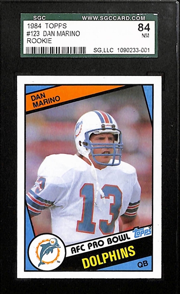 Lot of 75+ Dan Marino Cards w/NM Rookie (SGC 84) including Inserts