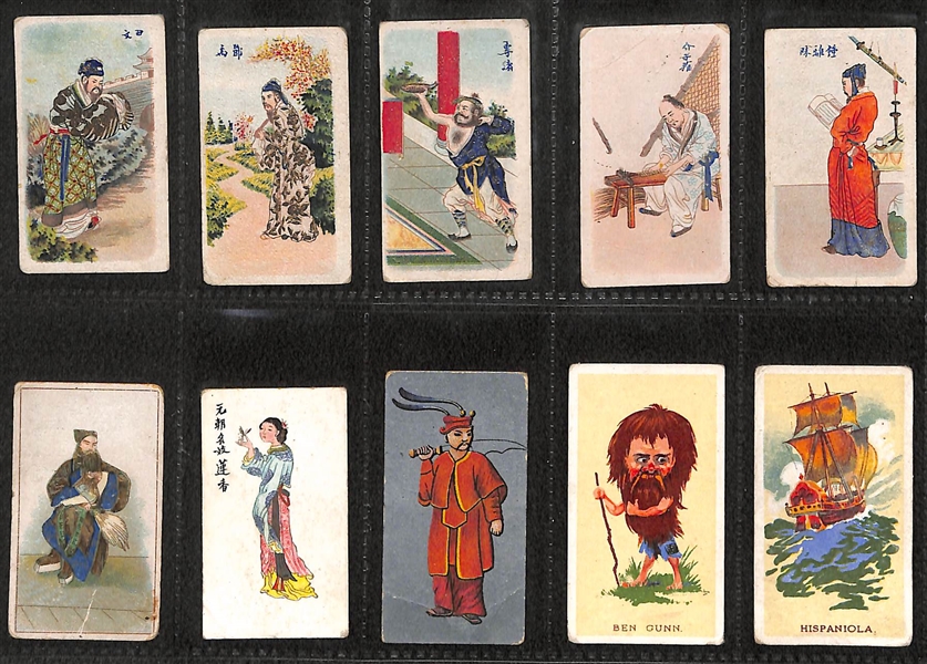Lot of 50 1910s-1940s Cigarette Cards of Famous Figures w. Henry VIII