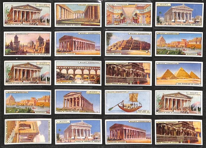 Lot of 236 1910s-1940s Cigarette Cards of Sports, Comical, & Animals w.  Golfer Edward Ray