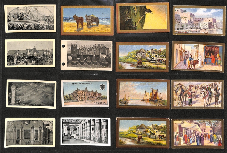 Lot of 236 1910s-1940s Cigarette Cards of Sports, Comical, & Animals w.  Golfer Edward Ray