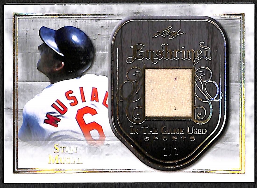 Stan Musial 2018 Leaf In The Game Used #1/1 Jersey Relic Card
