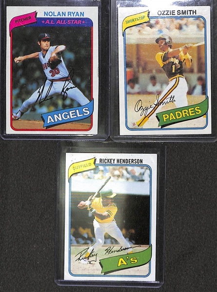1980 & 1981 Topps Baseball Complete Sets w. 1981 Topps Traded Set & 1980 Pete Rose PSA 8