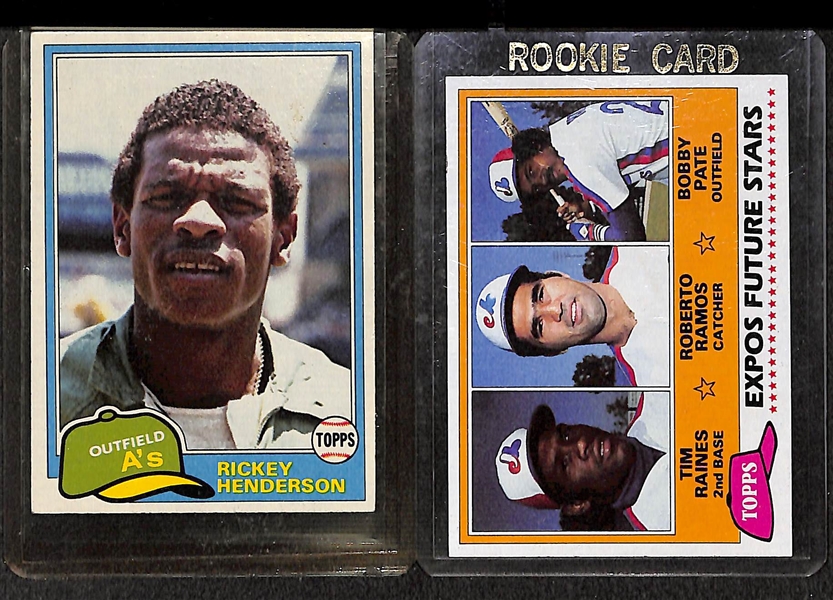 1980 & 1981 Topps Baseball Complete Sets w. 1981 Topps Traded Set & 1980 Pete Rose PSA 8