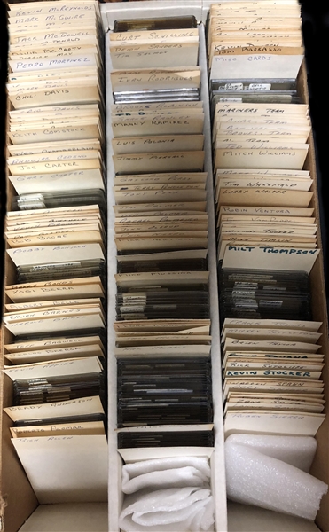 Lot of Approximately 300 Baseball Star Cards from Late 1980s to Early 1990s w. Jeff Bagwell, Frank Thomas & Mike Piazza