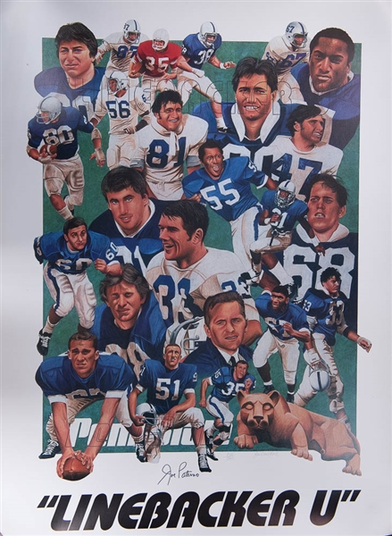 Joe Paterno Autographed Limited Edition Penn State Lithograph/Print