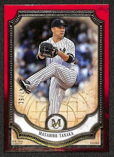 Lot (9) of 2018 Topps Museum Cards w/ Autographs (Pham and Snell), Relics (Werth and Marte), Ohtani Rookie, and Inserts (Gehrig, Koufax, Tanaka)