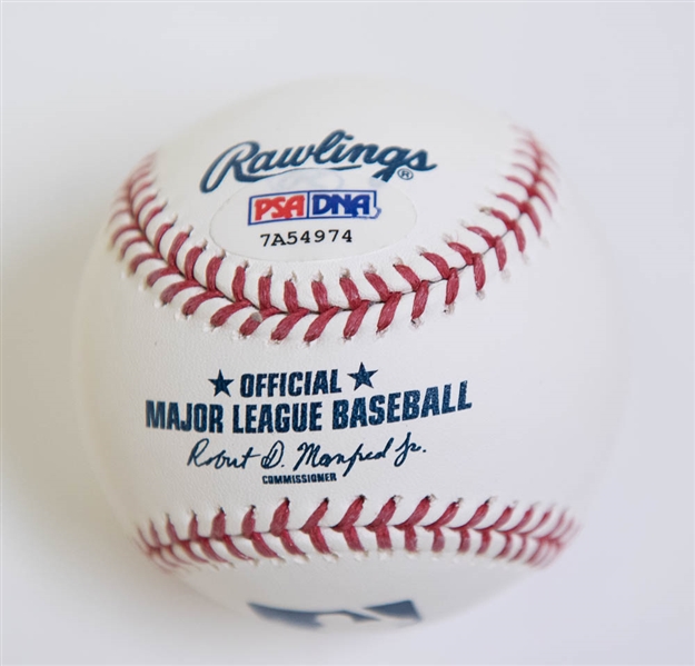John Smoltz Signed & Inscribed Baseball - PSA/DNA