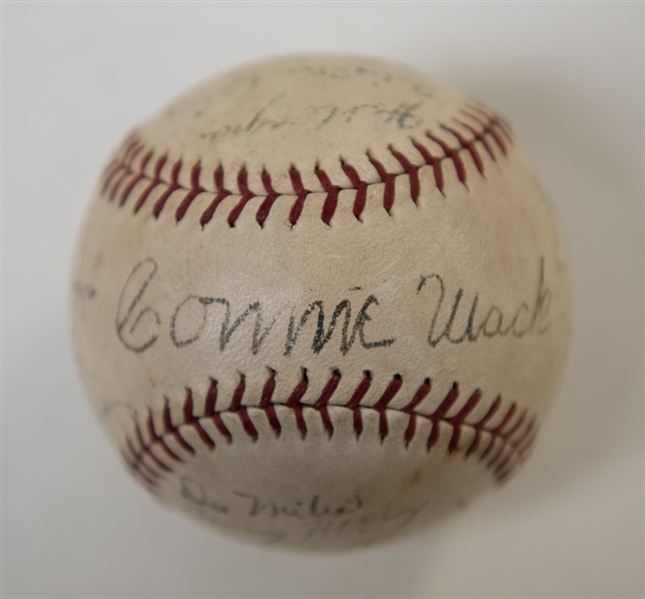 1930s Philadelphia A's Signed Official Reach Baseball w/ Eddie Collins & Al Simmons (Connie Mack is Secretarial Signed)