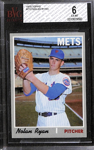 1970 Topps Nolan Ryan (3rd Year) Graded BVG 6