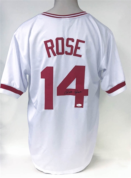 Pete Rose Signed Reds Jersey - JSA