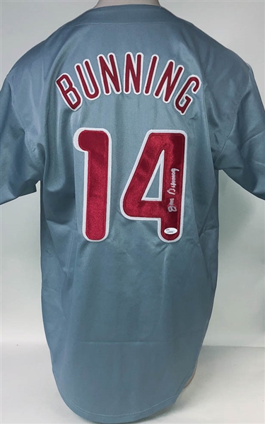 Jim Bunning Signed Philadelphia Phillies Jersey - JSA