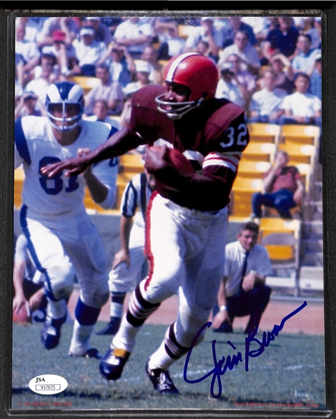 Jim Brown Signed 8x10 Photo - JSA