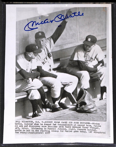 Mickey Mantle Signed 8x10 Photo - JSA LOA