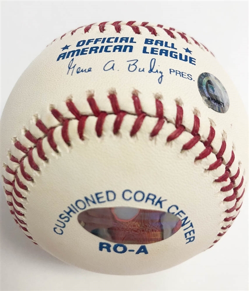 Yogi Berra Signed American League Baseball - Steiner