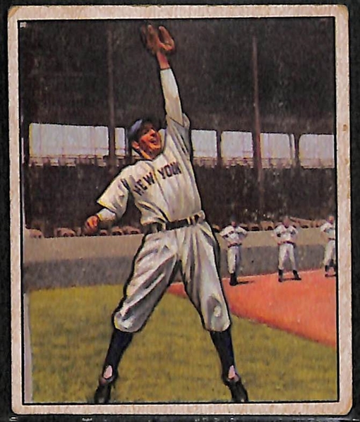 1950 Bowman HOF Lot of (3) - Duke Snider, Phil Rizzuto, Warren Spahn