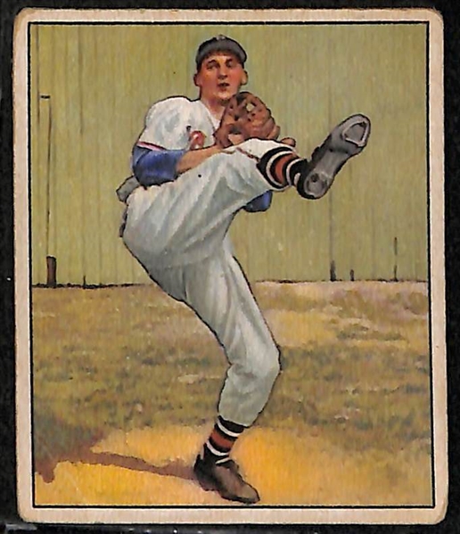1950 Bowman HOF Lot of (3) - Duke Snider, Phil Rizzuto, Warren Spahn