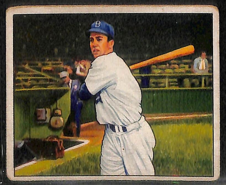 1950 Bowman HOF Lot of (3) - Duke Snider, Phil Rizzuto, Warren Spahn