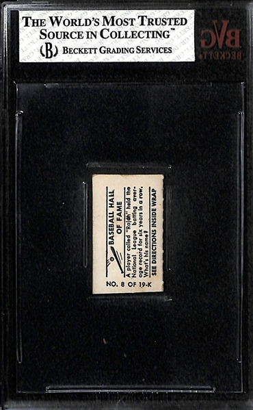 RARE 1948 Topps Magic Hocus Focus Rogers Hornsby (HOF) Card - BVG 3 - The First Trading Card Product From Topps!