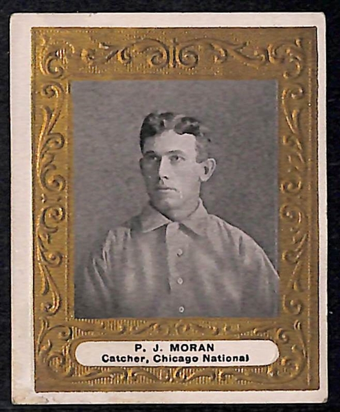 VERY RARE 1909 T204 Ramly Pat Moran Square Frame Version (Also Includes his Regular Card from the 1909 Set)