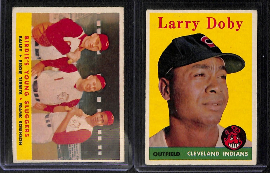 Lot of (43) 1958 Topps Baseball Cards w/ Mantle AS, Mays, Killebrew, Maris Rookie, Drysdale