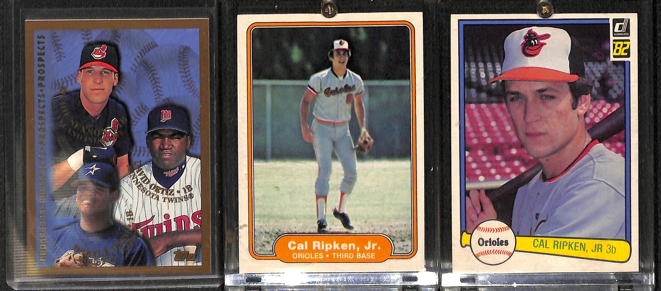 (7) Card Baseball Rookie Lot w/ (2) Ripken, Sandberg, Boggs, McGwire, Alex Rodriguez