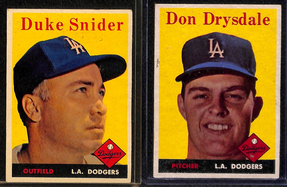 1958 Topps Baseball Complete Set (Mostly VG-EX+ Condition) – All 494 Cards in the Set! 