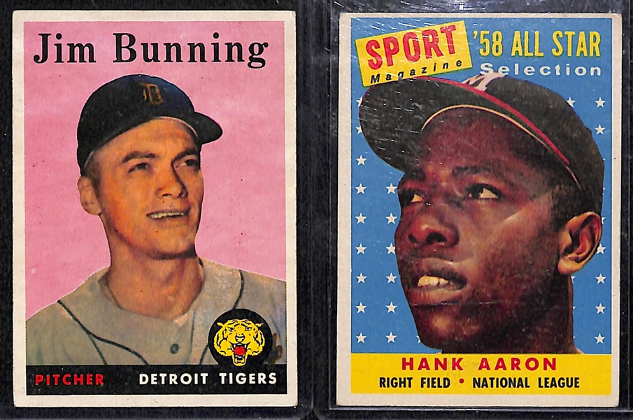 1958 Topps Baseball Complete Set (Mostly VG-EX+ Condition) – All 494 Cards in the Set! 
