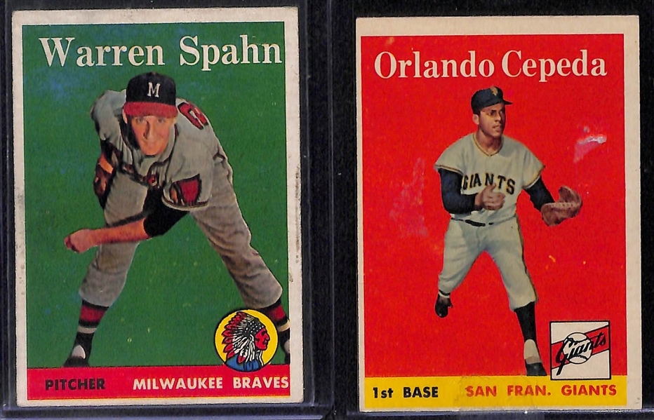 1958 Topps Baseball Complete Set (Mostly VG-EX+ Condition) – All 494 Cards in the Set! 