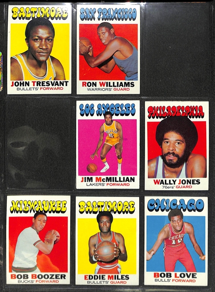 Partial 1971-72 + 1972-73 Topps Basketball Card Sets (348 Cards)