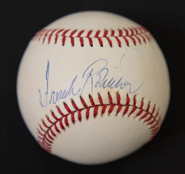 Frank Robinson Signed American League Baseball