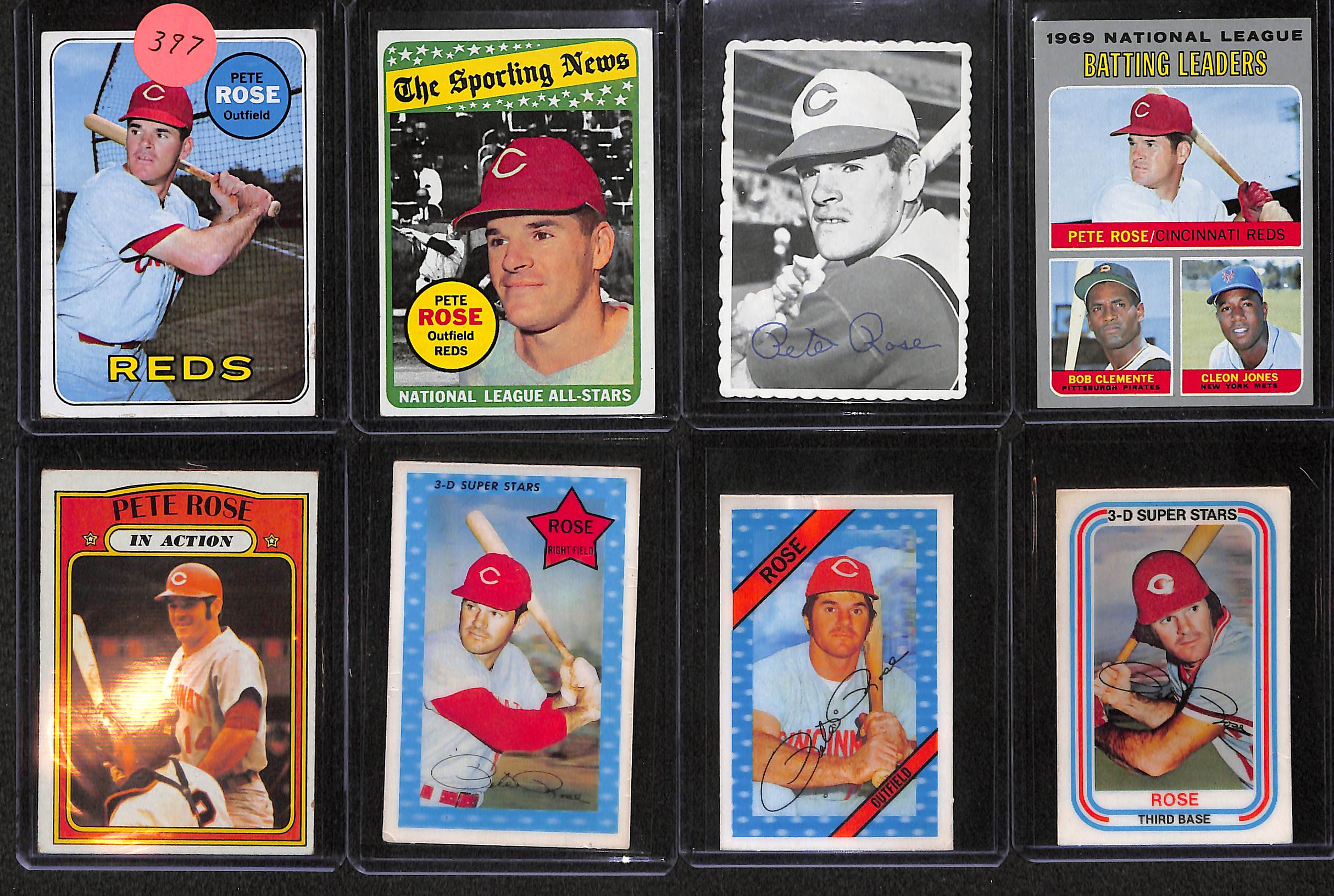 Lot Detail Lot Of 15 Pete Rose Cards 19691981