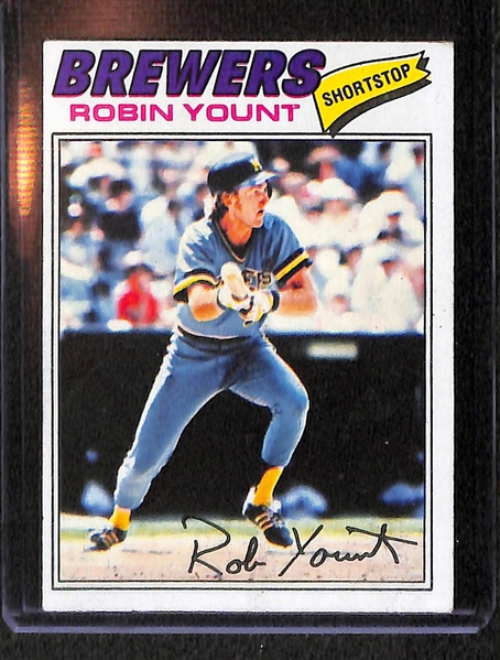 Lot Of 6 Robin Yount Cards 1975-1979 w. Rookie