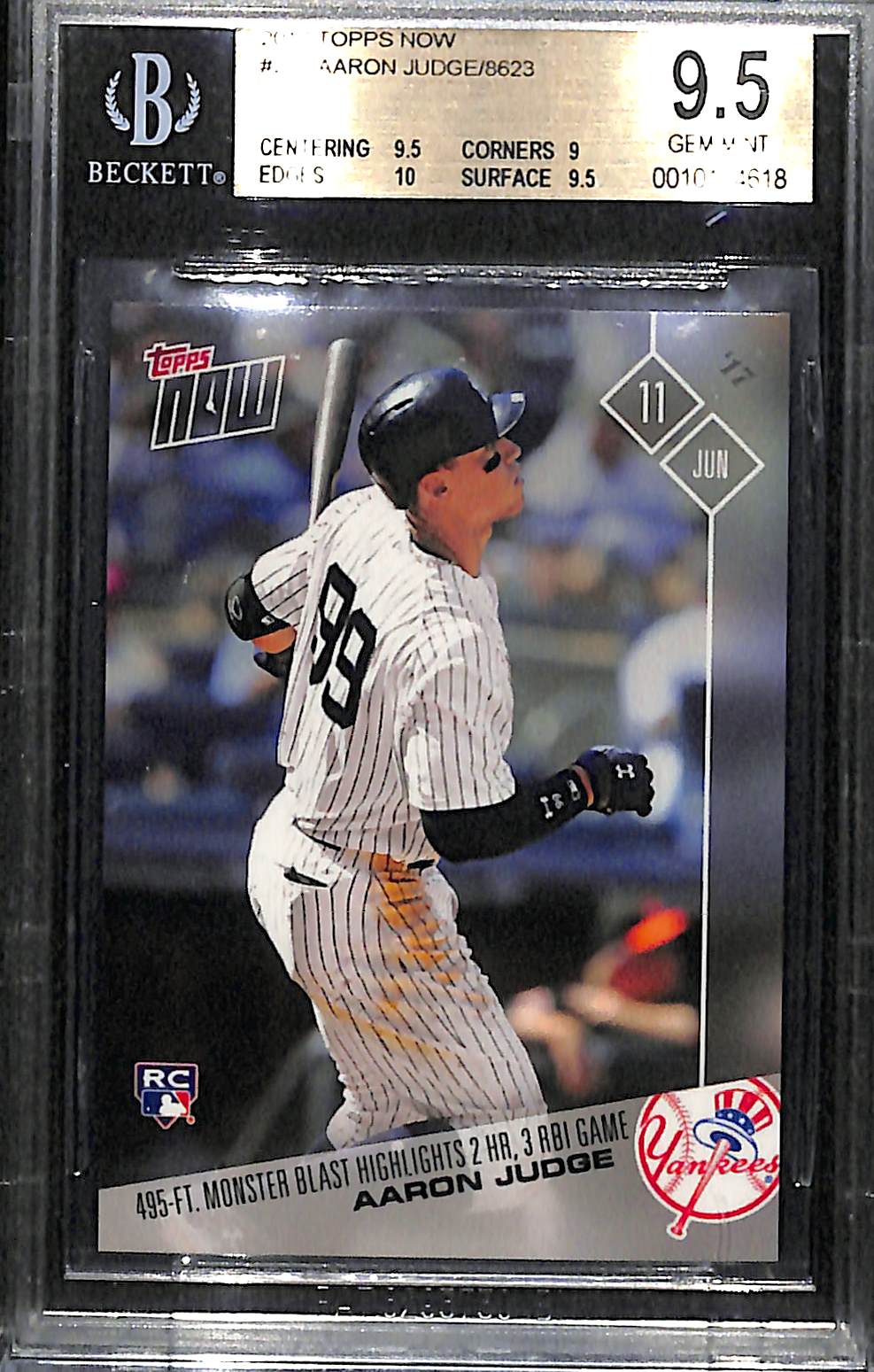 Lot Detail Lot of (7) Aaron Judge Rookie/Insert/Graded Cards