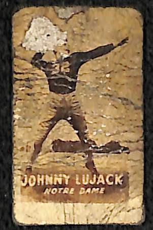 Lot of (3) 1948 Topps Magic Johnny Lujack (Notre Dame) Rookie Football Cards