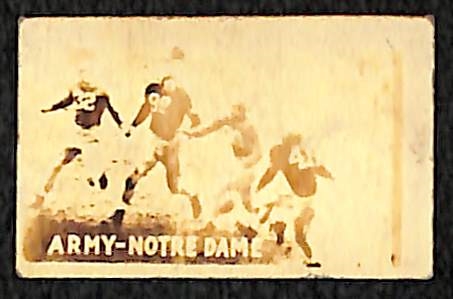 Lot of (3) 1948 Topps Magic Football Cards - Chuck Bednarik Rookie (Poor),  Bob Chappuis & Army vs. Navy