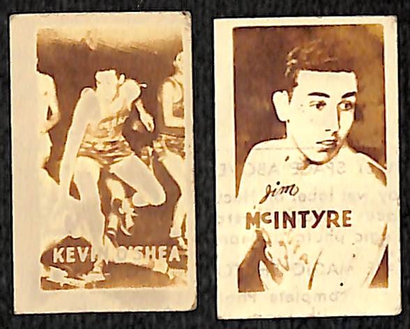 Lot of (10) 1948 Topps Magic Basketball Cards - O'Shea, McIntyre, (3) Beard, (5) Manhattan vs. Dartmouth