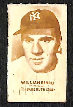 Lot of (13) 1948 Topps Magic Cards - Bendix Babe Ruth Story, (7) Actors/Actresses, (5) Dogs