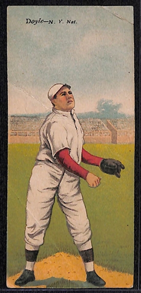 Lot of (4) 1911 T201 Mecca Double Folder Cards w/ Meyer/Doyle, Leifield/Simon, Lapp/Barry, Williams/Woodruff